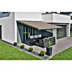Deyo Limassol Vollkassettenmarkise (Grau/Bordeaux/Weiß, Farbe Gestell: Weißaluminium Feinstruktur, Breite: 3,5 m, Ausfall: 3 m) | BAUHAUS