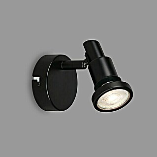 B-Leuchten LED-Deckenstrahler (4,8 W, L x B x H: 8 x 8 x 10,6 cm, Schwarz, Warmweiß, 1 Stk.)