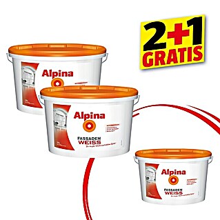 Alpina Fassadenfarbe Fassadenweiß (Weiß, Matt, 10 l)