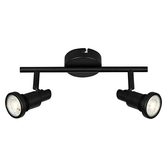 Briloner LED-Deckenstrahler (4,8 W, L x B x H: 27,5 x 8 x 12,3 cm, Schwarz, Warmweiß, 2 Stk.) | BAUHAUS