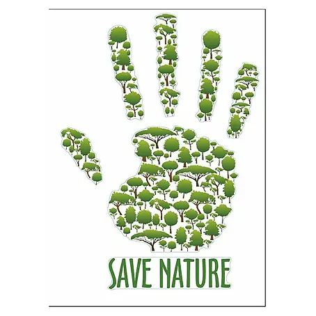 Vinilo de pared Save Nature