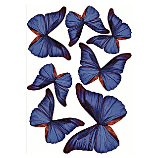 Adhesivos decorativos Mariposas 3D (An x Al: 11 x 14 cm, Violeta, 7 pzs.)