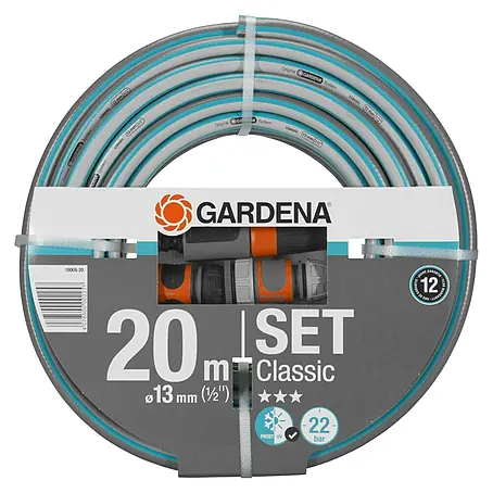 Gardena Classic Gartenschlauch Set mit Systemteilen