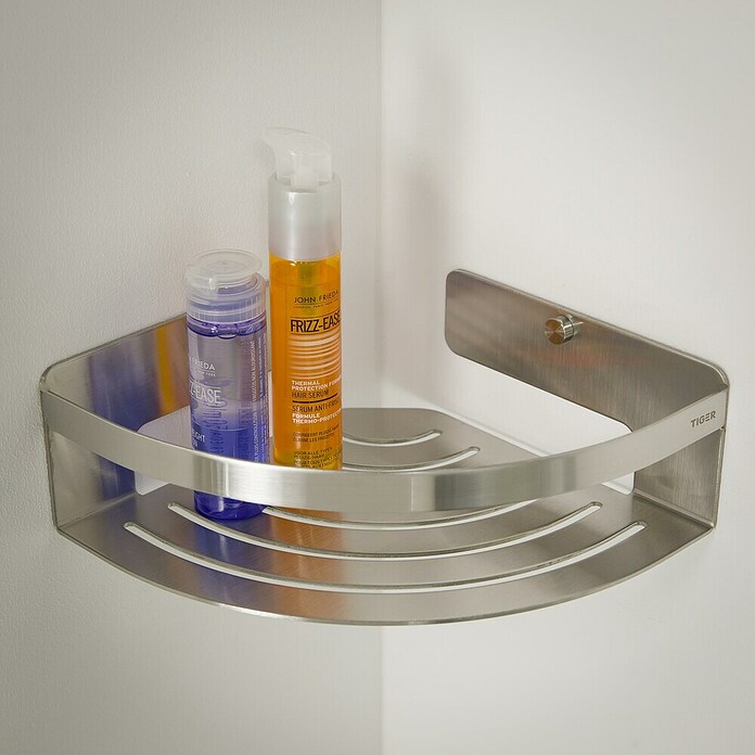 Tiger Caddy Douchekorf (184 x 184 x 70 mm, Geborsteld RVS) | BAUHAUS