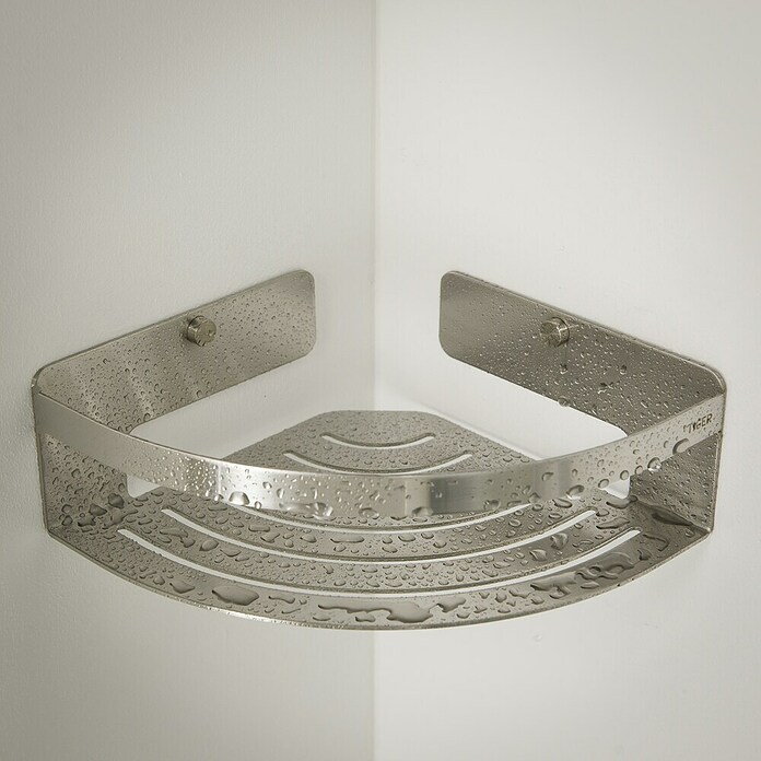 Tiger Caddy Douchekorf (184 x 184 x 70 mm, Geborsteld RVS) | BAUHAUS