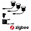 Paulmann Plug & Shine Basis-Set LED-Bodeneinbauleuchte Smart Home Zigbee (3,6 W, Silber, Ø x H: 9,8 x 9,2 cm, Per App steuerbar, IP65) | BAUHAUS