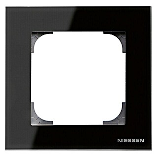 Niessen Sky Marco (Cristal negro, Modelo de mecanismos: x 1, Plástico)