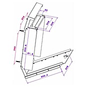 Metzler Wandbriefkasten Masiva (L x B x H: 11,2 x 33 x 35 cm, Braun/Silber, Edelstahl) | BAUHAUS