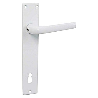 Conjunto de picaporte (Aluminio, Blanco)