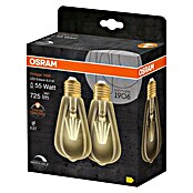 Osram LED-Lampen Set Vintage Edition 1906 Birnenform E27 2er Set (E27, Dimmbar, Warmweiß, 725 lm, 6,5 W) | BAUHAUS