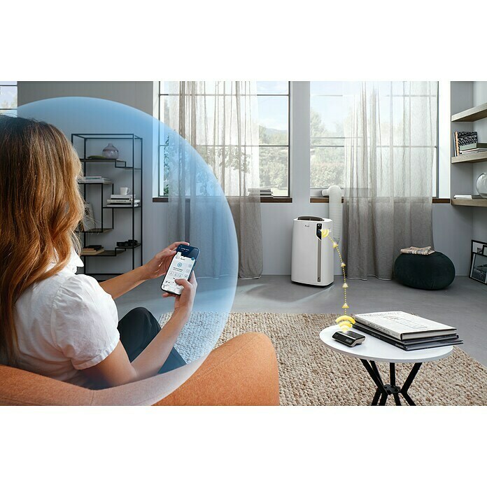 De'Longhi Mobiles Klimagerät PAC EL112 CST WIFIMax. Kühlleistung je Gerät in BTU/h: 11.000 BTU/h, Passend für: Räume bis 110 m³ (ca. 44 m²) Use Shot