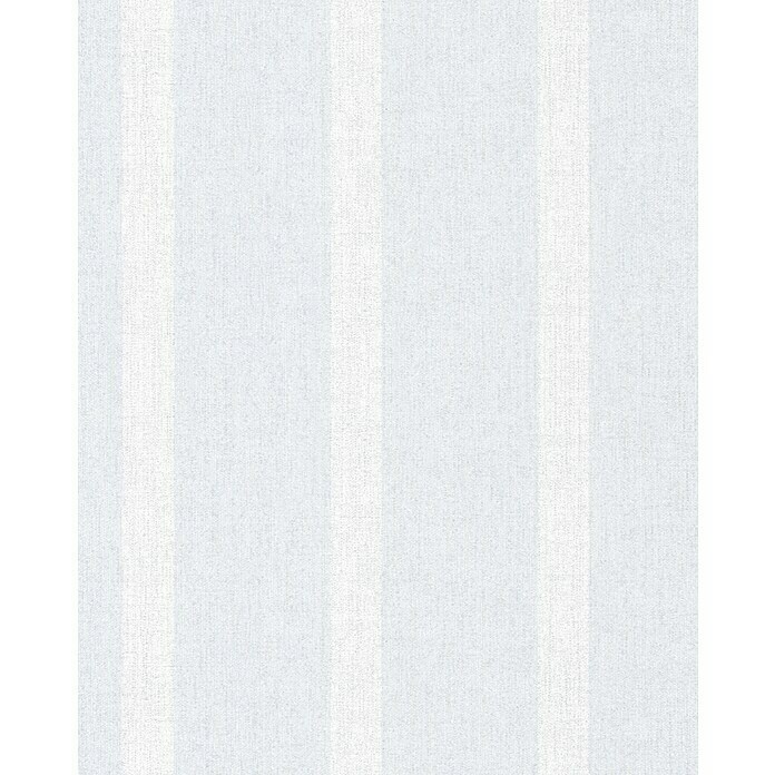 Schöner Wohnen Vliestapete Unistreifen (Blau/Weiß, Streifen, 10,05 x 0,53 m)