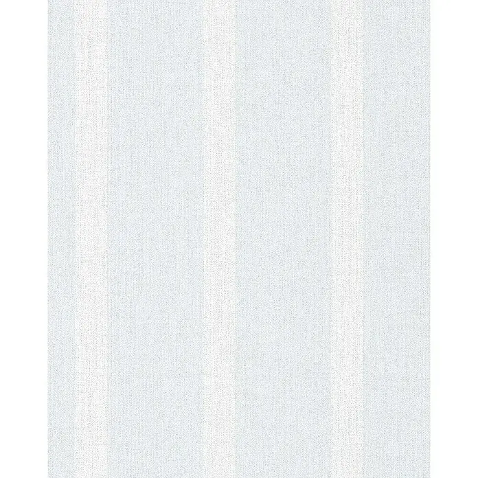 SCHÖNER WOHNEN-Kollektion Vliestapete Unistreifen - Blau/Weiß, Streifen, 10,05 x 0,53 m - Feiner, gestreifter Stoff in Weiß, ideal für elegante Kleidung oder stilvolle Heimtextilien. Die subtile Textur verleiht eine edle Note.
