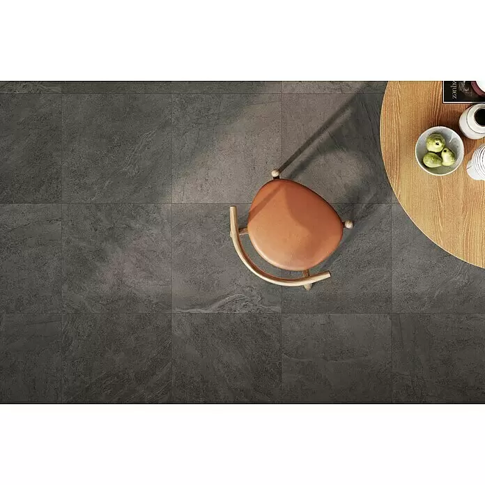Atlas Concorde Solution Terrassenfliese Island Black - 60 x 60 x 2 cm, Schwarz, Matt - Stimmungsaufnahme