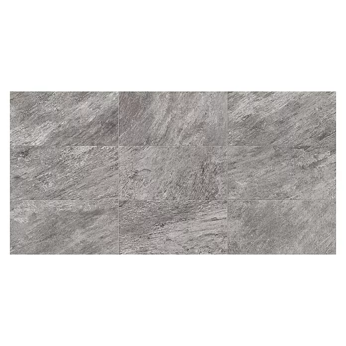 Atlas Concorde Solution Regent Terrassenfliese Silver - 45 x 90 x 2 cm, Silbergrau, Matt - Detailaufnahme