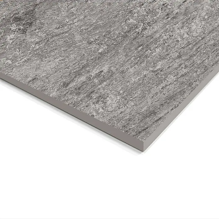Atlas Concorde Solution Regent Terrassenfliese Silver - 45 x 90 x 2 cm, Silbergrau, Matt - Graue, texturierte Fliese, ideal für moderne Innenräume. Robust und stilvoll für Boden und Wand.
