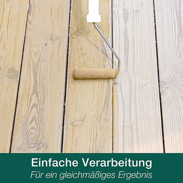 Bona Home Terrassen-Öl - Natur, 2,5 l - Aufbringen einer Holzlasur mit einer Farbwalze. Einfache Verarbeitung und gleichmäßiges Ergebnis beim Auftragen der Holzlasur.