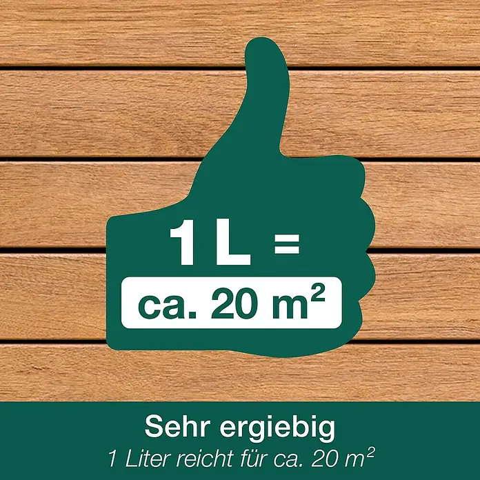 Bona Home Terrassen-Öl - Natur, 2,5 l - Reichweite des Produkts: 1 Liter reicht für ca. 20 m². Sehr ergiebig für eine effektive Anwendung.