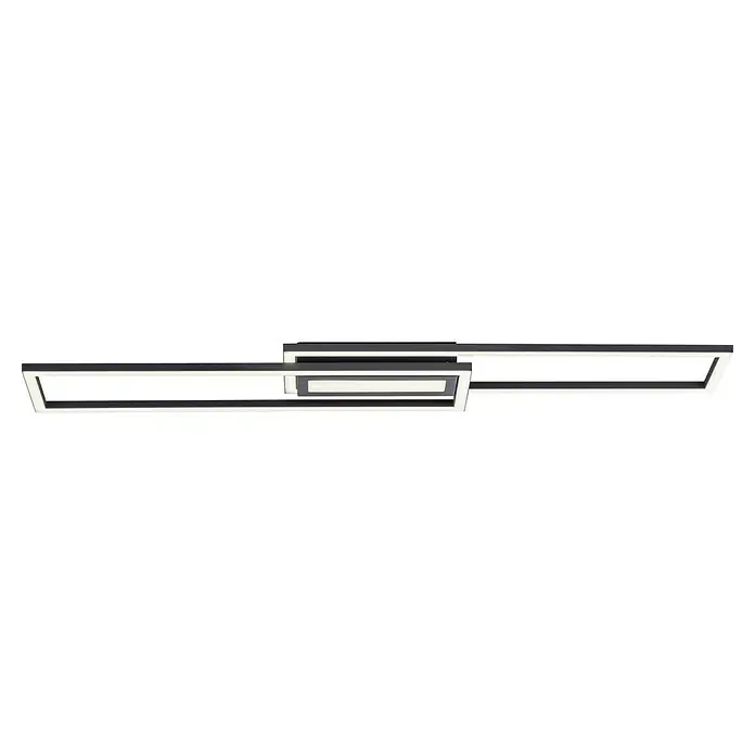 Just Light LED-Deckenleuchte Asmin - 48 W, 95 x 17,5 cm, Schwarz, Warmweiß - Schwarze und weiße Soundbars mit elegantem Design. Für ein hochwertiges Audioerlebnis und stilvolle Ergänzung für Ihr Zuhause.