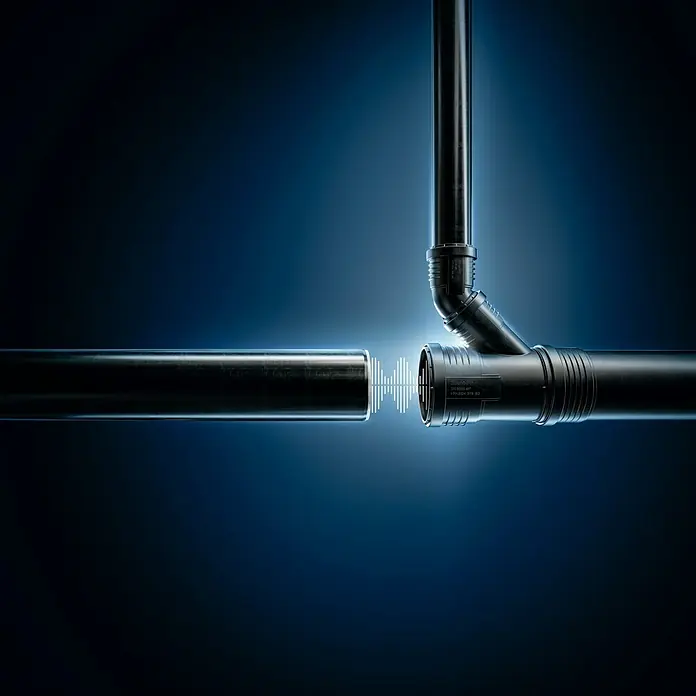 Geberit Silent PP-Muffenstopfen - Nennweite: 50 mm - Abwasserrohrsystem: Schallschutz trifft auf innovative Technik für eine ruhige und effiziente Entwässerung.