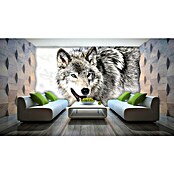 Fototapete Wolf-Tier (368 x 254 cm, Vlies)