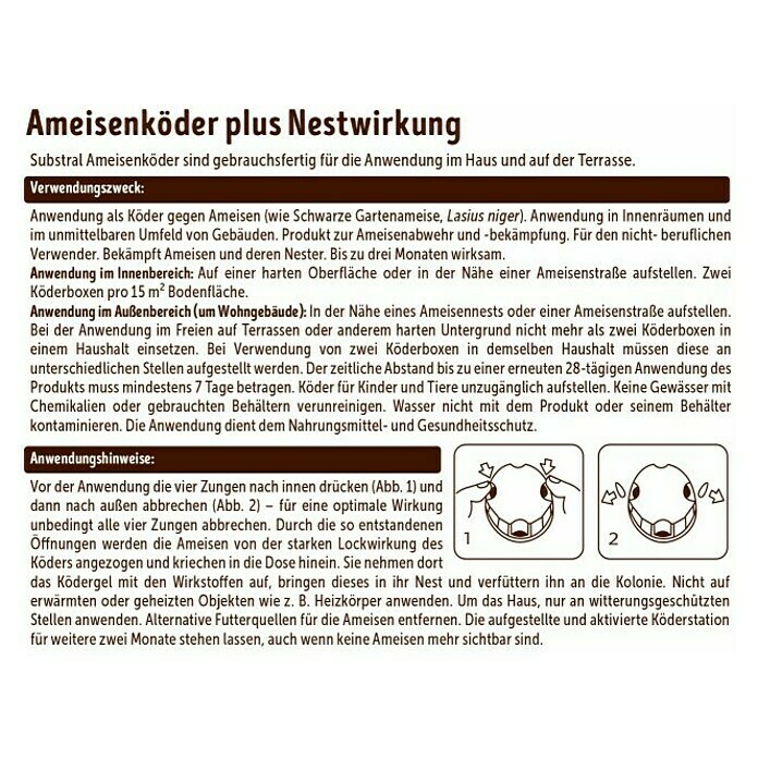 Substral Ameisenköder2 Stk. Back View