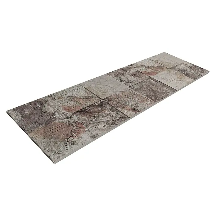 Verblendstein Arosa Perla - 60 x 20 cm, Braun/Beige, Steinoptik - Ein einzelnes Paneel der Holzoptik Wandpaneele, die eine rustikale und warme Atmosphäre vermitteln, ideal für Akzentwände.