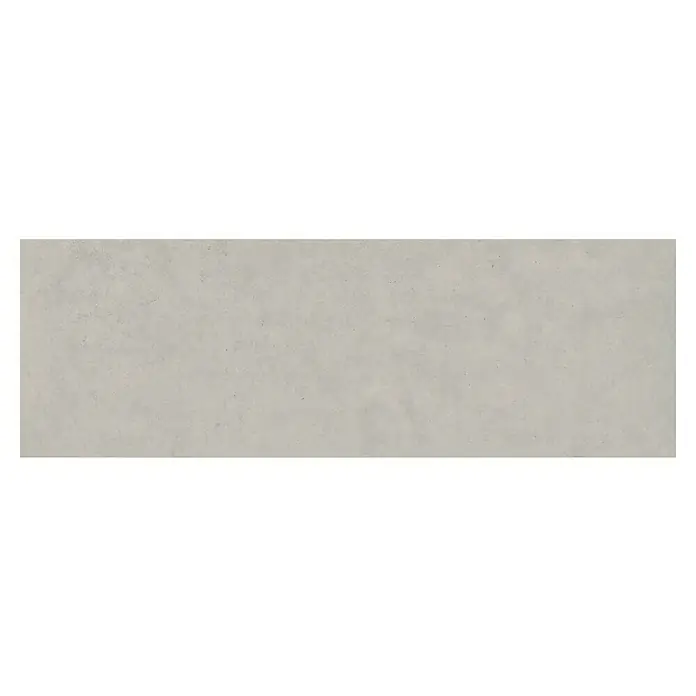 Wandfliese Palmeto Base Gris - 30 x 90 cm, Grau, Matt - Nahaufnahme einer rechteckigen, hellgrauen Betonfliese mit subtiler Textur, ideal für moderne Innenräume und stilvolle Designs.