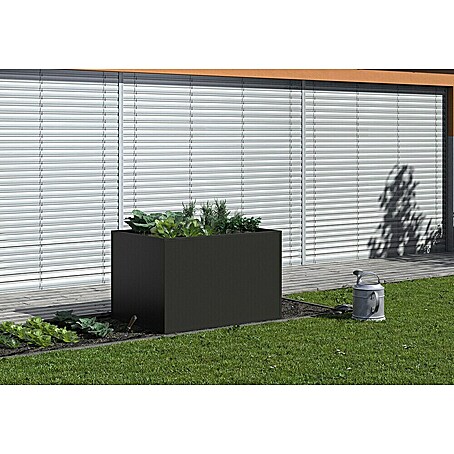 KGT Hochbeet Alu 130 (91 x 121 x 77 cm, Aluminium, Anthrazit)