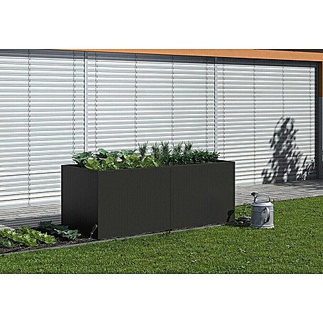 KGT Hochbeet Alu 210 (91 x 205 x 77 cm, Aluminium, Anthrazit)