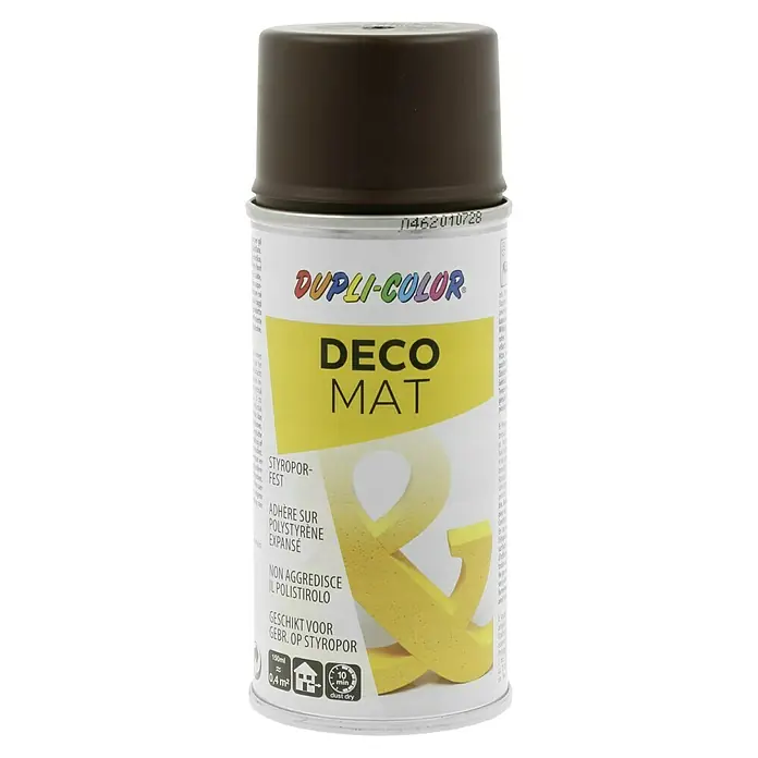 Dupli-Color Deco Mat Sprühlack RAL 8017 - Schokoladenbraun, Matt, 150 ml - Dose Dupli-Color Deco Matt Sprühfarbe in Braun, ideal zum Basteln und Dekorieren. Geeignet für Styropor und andere Materialien.