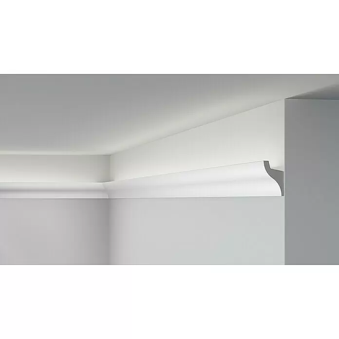 Nmc Decoflair Zierprofil CL11 - L x B x H: 2 m x 33 mm x 50 mm, Hochverdichtetes extrudiertes Polymer (HDPS) - Stimmungsaufnahme