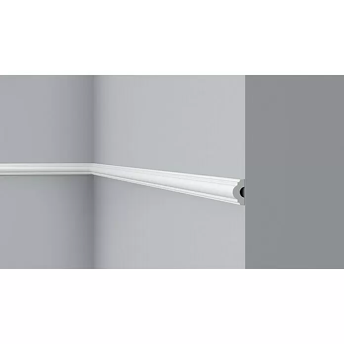 Nmc Decoflair Zierprofil Wandleiste CL2 - 2 Stk., 2 m x 13 mm x 25 mm, Hochverdichtetes extrudiertes Polymer (HDPS) - Stimmungsaufnahme