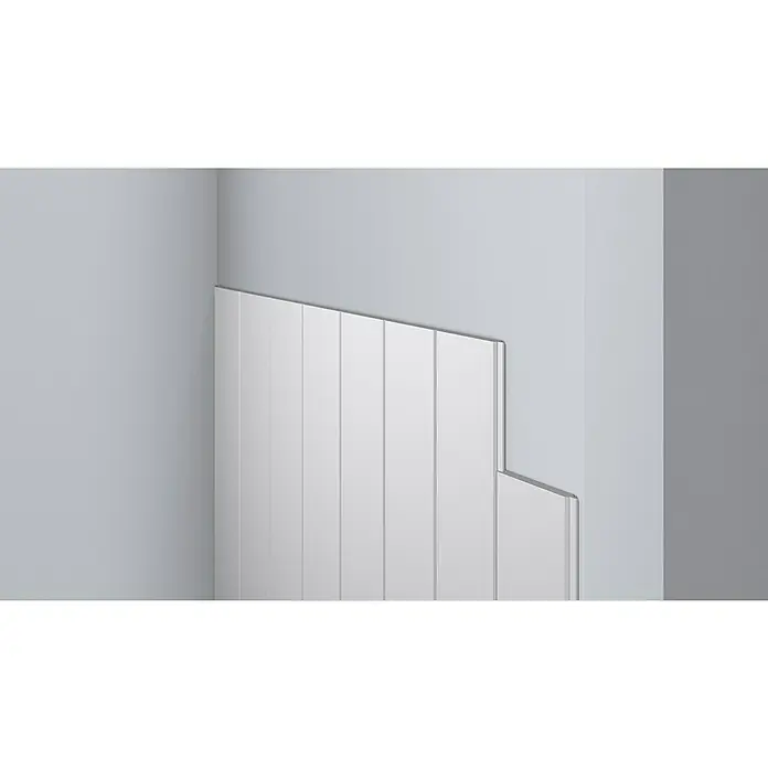 Nmc Decoflair Wandpaneel CP1 - 5 Stk., Weiß, 1,22 m x 79 mm, Hochverdichtetes extrudiertes Polymer (HDPS) - Die weißen Wandpaneele mit Nut- und Feder-Verbindungen sind eine elegante Ergänzung für jede Inneneinrichtung und bieten eine moderne Ästhetik.