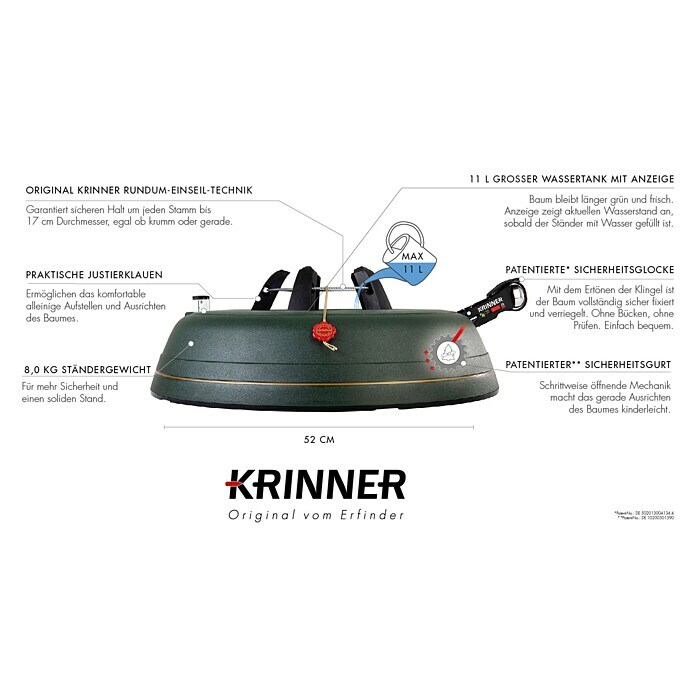 KRINNER Support pour sapin de Noël Ultra Grip XL