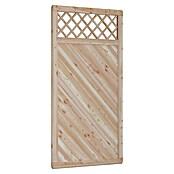 T & J Sichtschutzelement Classico (B x H: 90 x 180 cm, Mit Rankgitter, Natur) | BAUHAUS