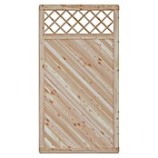 T & J Sichtschutzelement Classico (B x H: 90 x 180 cm, Mit Rankgitter, Natur) | BAUHAUS