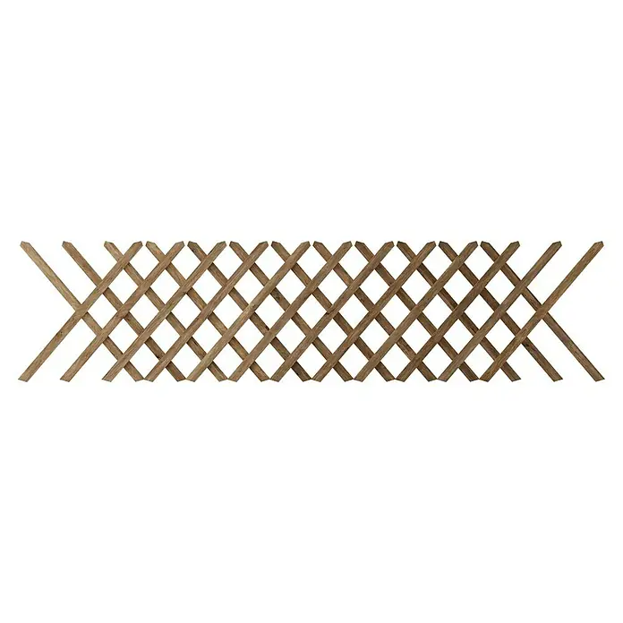 T & J Jägerzaun - 250 x 60 cm, Holz - Holzzaun im Ziehharmonika-Stil, ideal zur Dekoration und Abgrenzung Ihres Gartens. Er ist robust und kann flexibel angepasst werden.