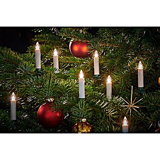 Krinner LED-Weihnachtskerzen-Set (6-flammig, Innen, Warmweiß)