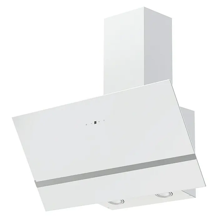 Respekta Schräghaube Hera - Breite: 79,5 cm, Max. Gebläseleistung Abluftbetrieb: 587 m³/h, Weiß - Abbildung einer modernen weißen Dunstabzugshaube, die Funktionalität und elegantes Küchendesign vereint.