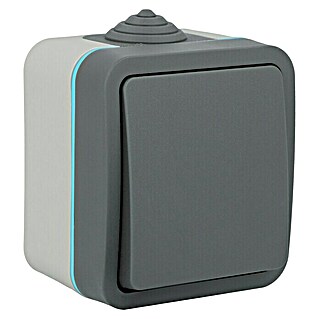 Voltomat Blueline Nadžbukni križni prekidač za vlažne prostore (Sive boje, Nadžbukno, IP54)