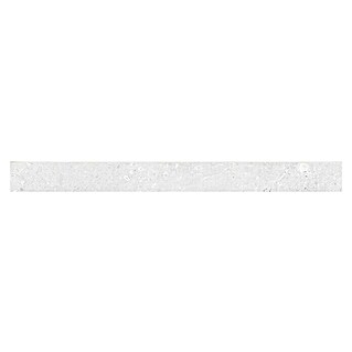 Sockelfliese Tibet (7,2 x 74,5 cm, Weiß/Grau, Matt)