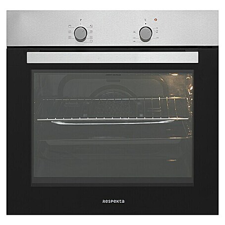 Respekta Einbauherd Solero AB120-33 (Anzahl Beheizungsarten: 7, Volumen Backofen: 56 l, Schwarz/Edelstahl)