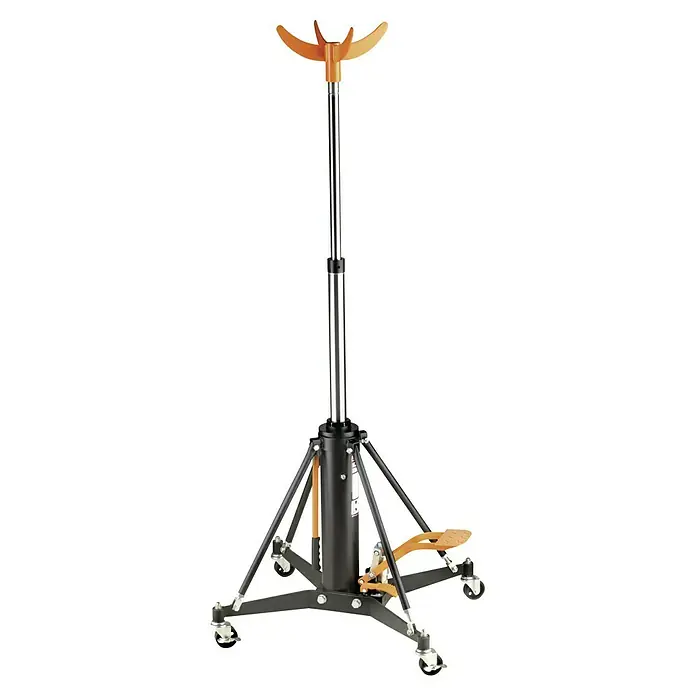 Bahco Getriebeheber BH5DPTraglast: 1.000 kg - Das Bild zeigt einen Getriebeheber, ein Werkstattgerät zum Heben und Positionieren von Getrieben bei Reparaturen.