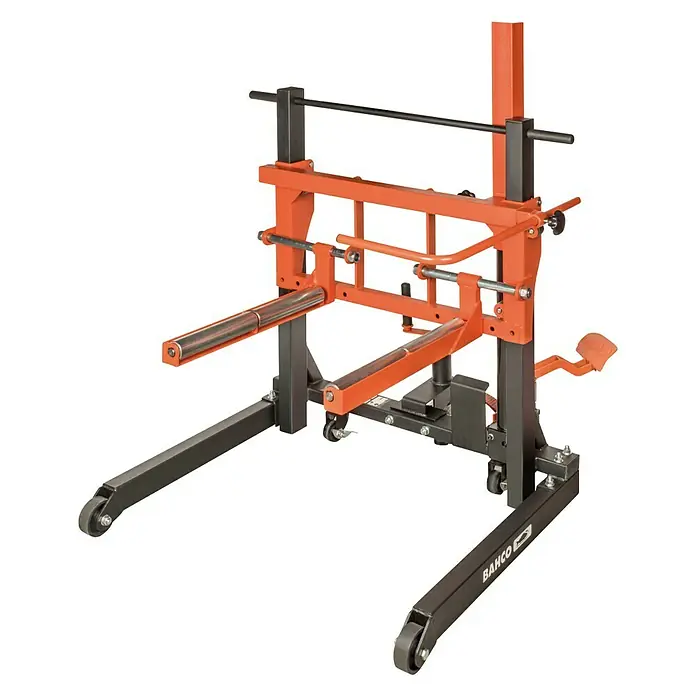 Bahco Radheber Hydraulisch BH8AC3Traglast: 600 kg - Produktbild einer Bahco Getriebeheber Werkstattausrüstung, robust und zuverlässig für schwere Lasten in der Werkstatt.