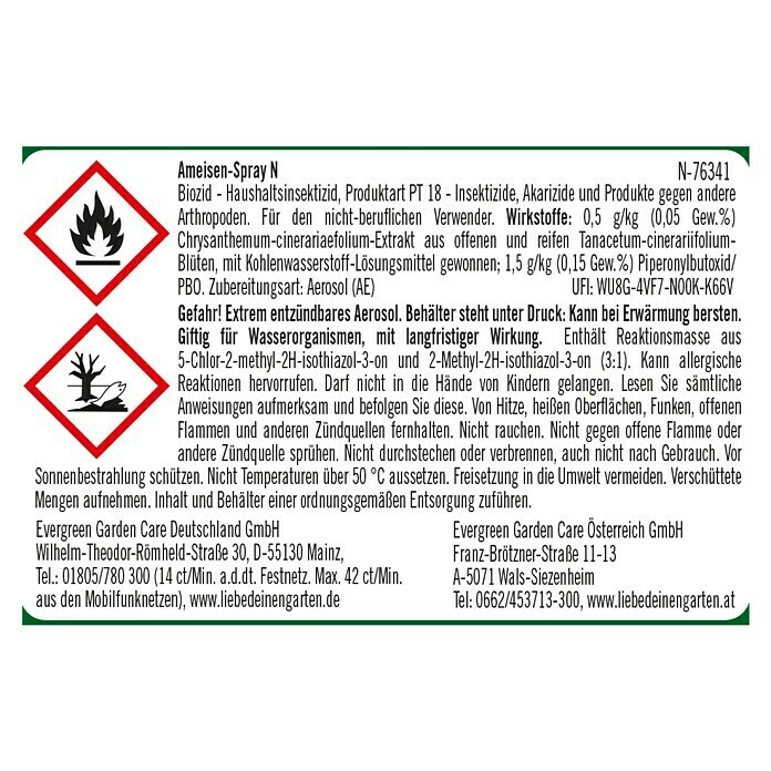 Substral Celaflor Ameisenspray400 ml Unknown