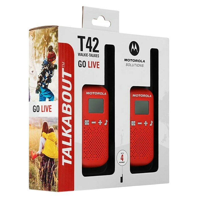 Motorola Solutions Walkie talkie Talkabout T42 (Prekrivanje: null, Crveno / crno)