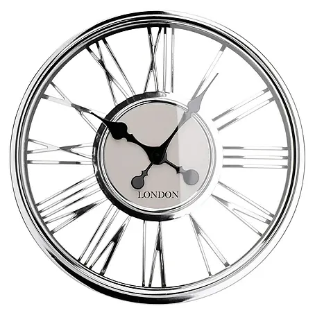Reloj de pared con cristal