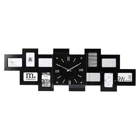 Reloj de pared y portaretratos