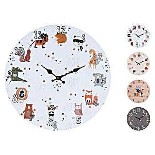Reloj de pared redondo Infantil (Multicolor, Diámetro: 33 cm)